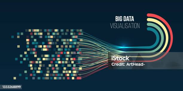 Sorting Data Vector Waves Technology Background Abstract Stream ...