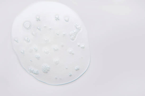 istock Textured drop of serum or gel with oxygen close-up and copy space... 1333269773