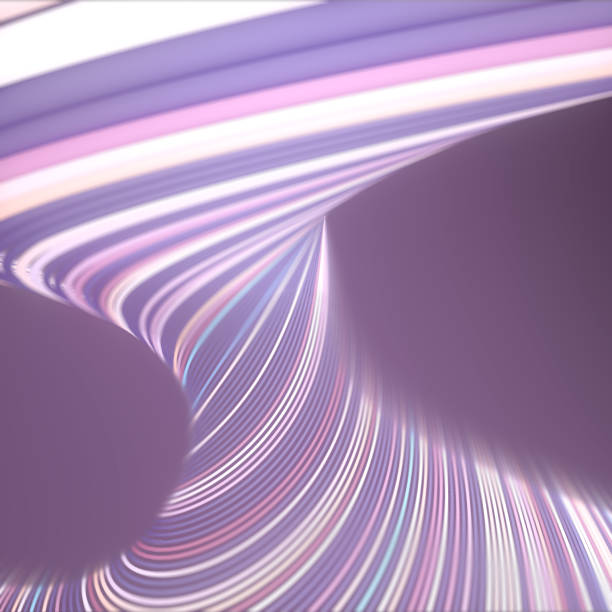 istock Abstract background of twisted pink colored wavy wires pattern. Design element 3d rendering illustration 1333272237
