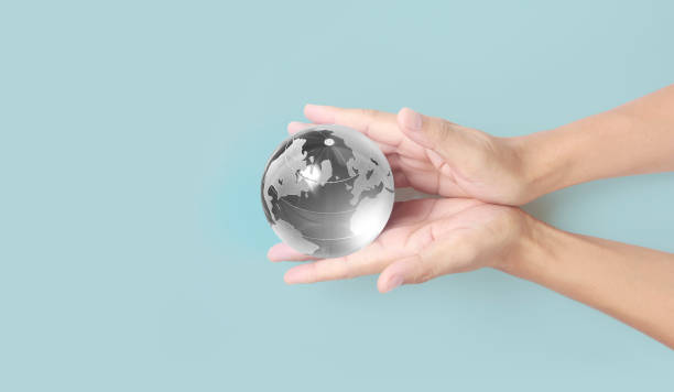 istock Globe in hand,Energy saving concept, image furnished by NASA 1333312057