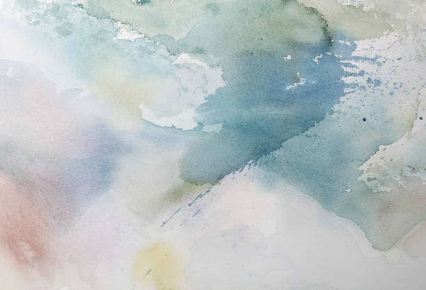 istock Abstract nature colorful watercolor background on a white paper 1333320308