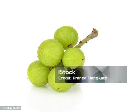 istock Indian gooseberry isolated on white background 1333327636