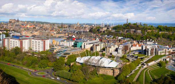 istock View over historic Edinburgh from Arthur's Seat, Scotland, UK 1333330354
