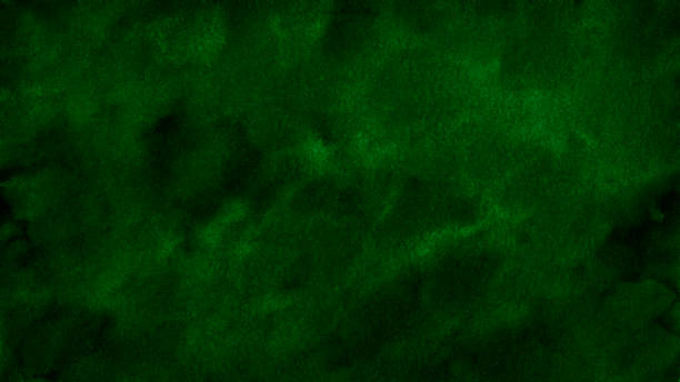 istock Green abstract background. Watercolor. Dark green background with copy space for design. 1333331417