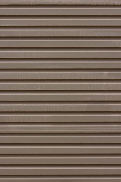istock Brown metal garage door 1333334561