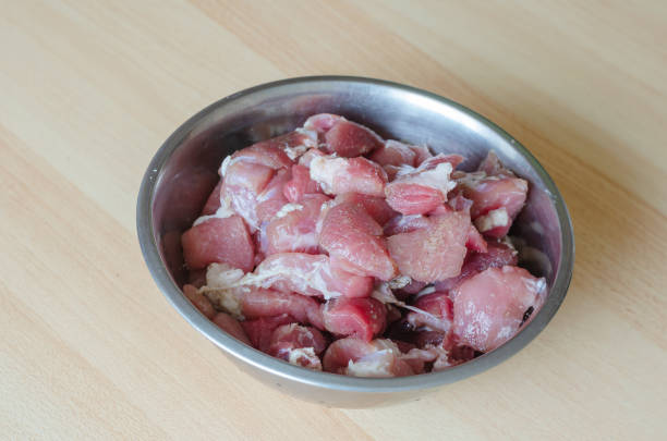 istock Step by step preparation of homemade chopped ham. Step 1: Saltin 1333335323
