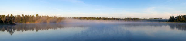 istock forest lake with morning fog 1333341144