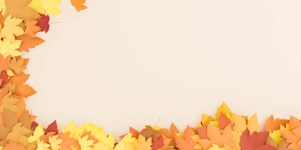 autumn leaves background - otono imagens e fotografias de stock