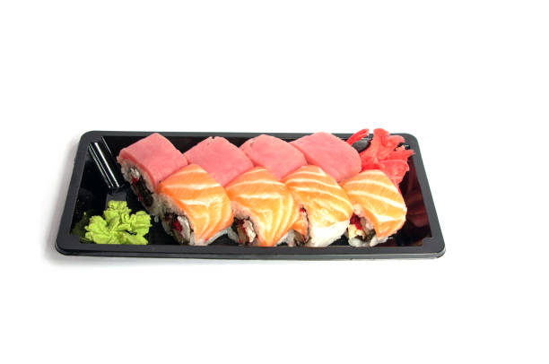 istock philadelphia roll on white/ Very tasty 1333344185