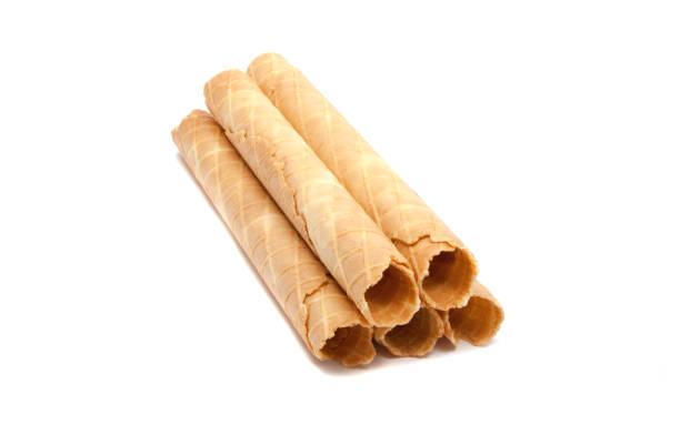 istock Waffle rolls isolated on the white background 1333345098