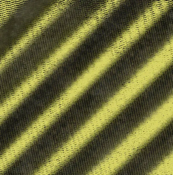 Striped wave background. Yellow-black texture background.