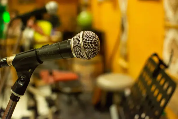 Photo of Microphone for singing In a pub