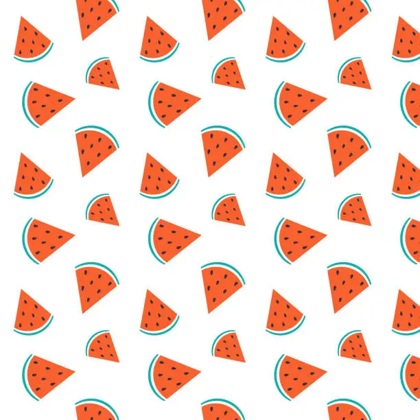 Vector illustration of pattern watermelon, illustration