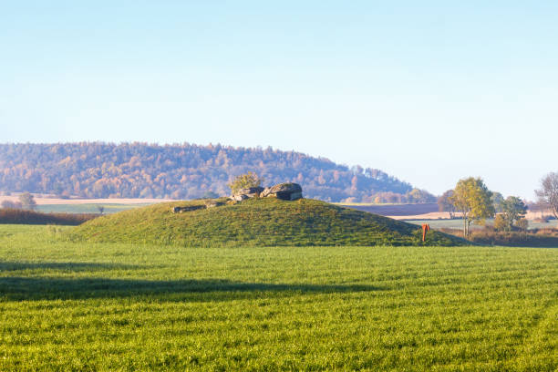 istock Prehistoric grave on a hill in a rural country view 1333355279