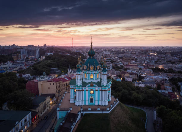 istock St. Andrew church at the sunset 1333366136