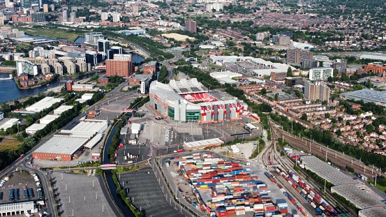 View of Old Trafford in Manchester