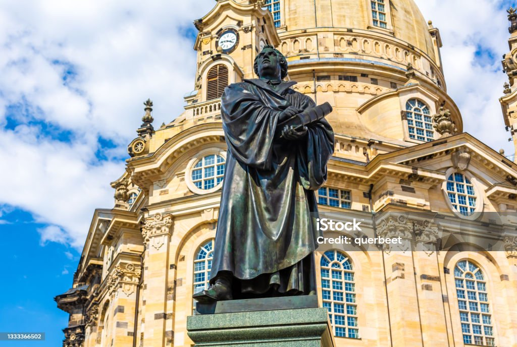 Luther statue in Dresden in front of the Frauenkirche Luther statue in Dresden

Note:
Statue was build by Adolf von Donndorf in 1885 Capital Cities Stock Photo
