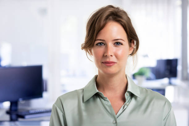 istock Confident businesswoman standing at the office 1333370185