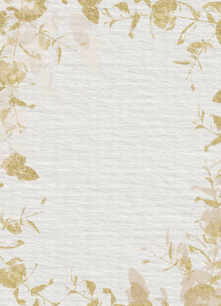 istock gold beige eucalyptus leaves watercolor paintings on paper texture 1333370864