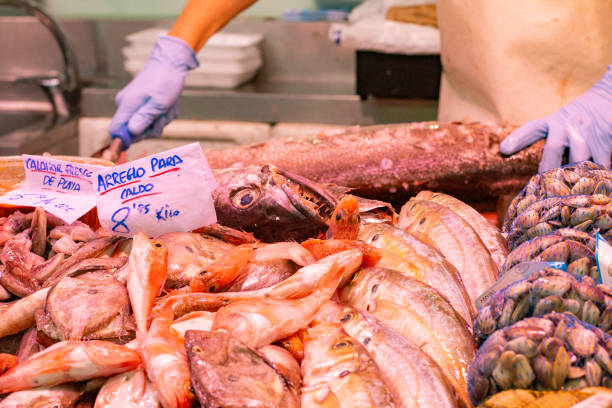istock Fish Market at Mercado Central in Valencia, Spain 1333373377