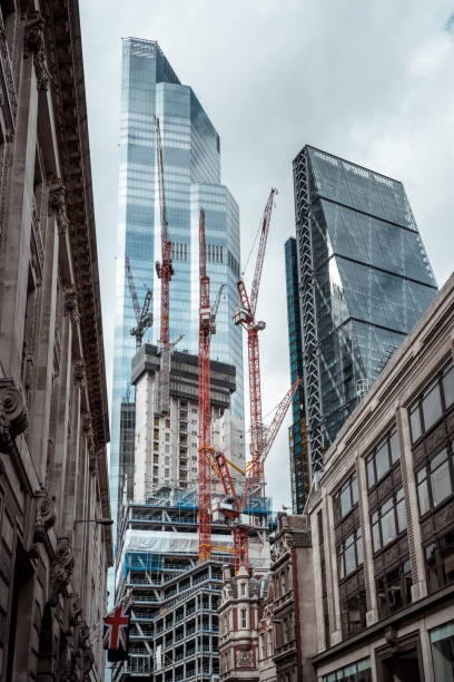 istock Construction with cranes in central London 1333375390