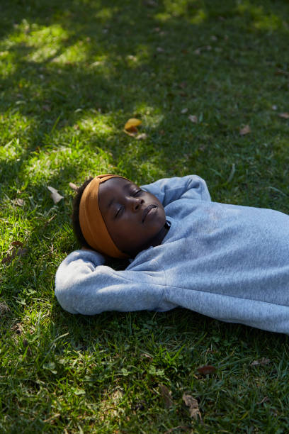istock Young black South African girl at park 1333378432