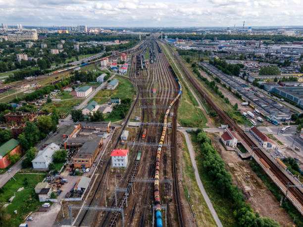 istock Aerial view of railways. 1333379857