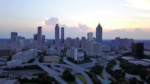 istock Atlanta skyline aerial view 1333381559