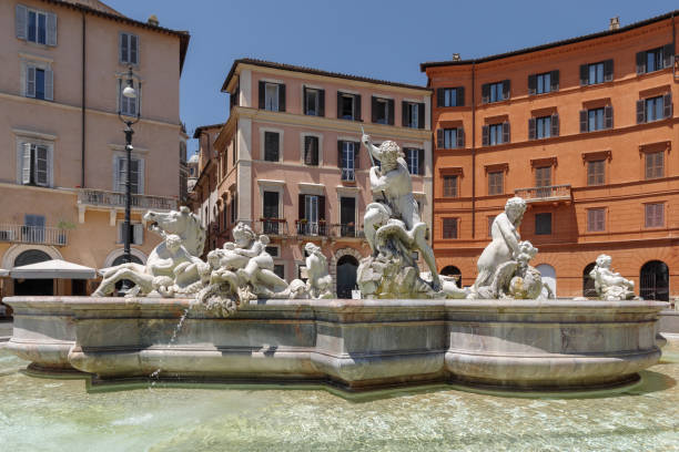 istock Fountain of Neptune at Navona square, Rome 1333385646