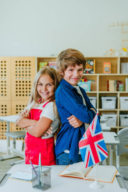 istock Elementary school students during an English lesson in the classroom 1333385735