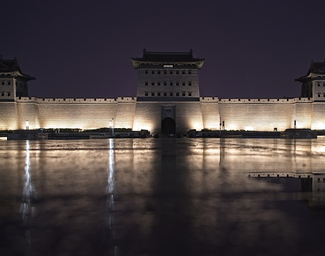 Great Wall of China (at night) - interior perspective