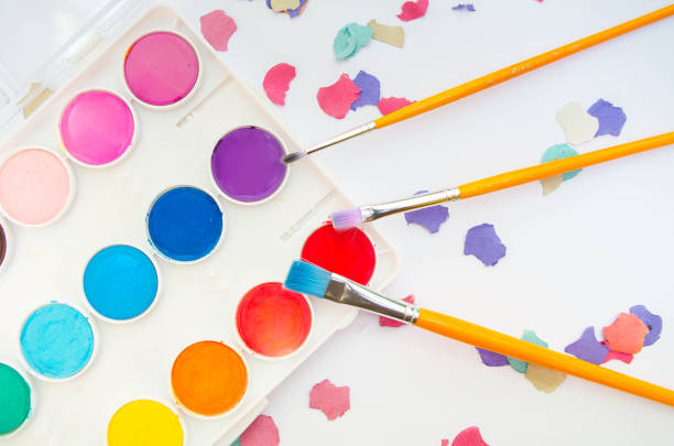 istock Palette of watercolors 1333393273