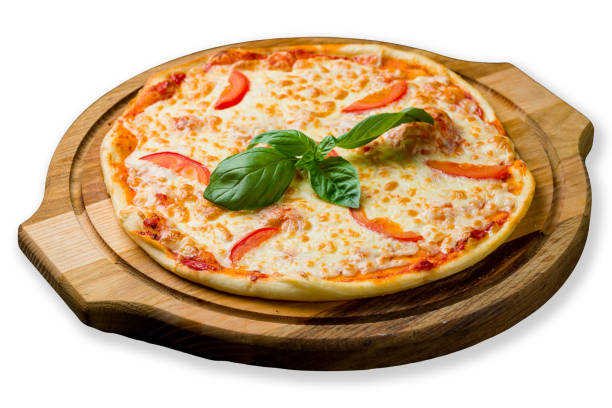 istock Italian pizza Margherita isolated on white background 1333396872