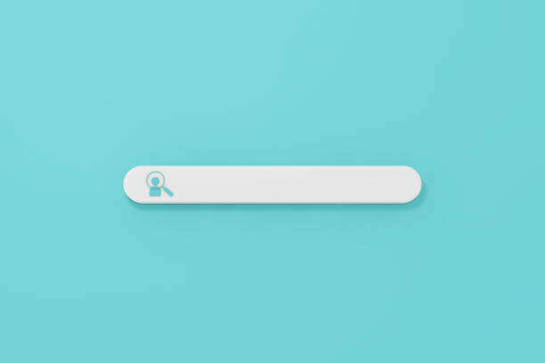 istock Internet Person Information Search Bar Icon. 3d Rendering 1333397613