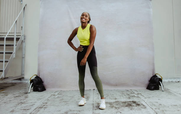 istock African woman taking a break from workout 1333400666