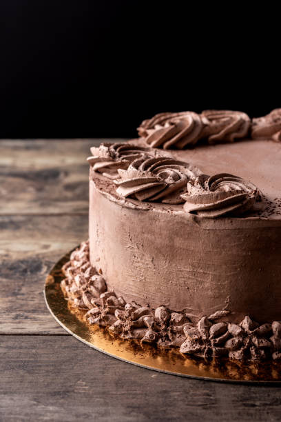 istock Piece of chocolate truffle cake 1333404291
