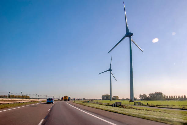 Wind Turbine Generators in Germany. Photographed in 2011.