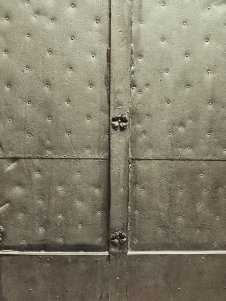 istock Steel metal door texture background 1333406736