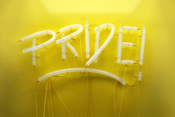 istock Neon with the word pride. lgtb concept. 3d render 1333410766