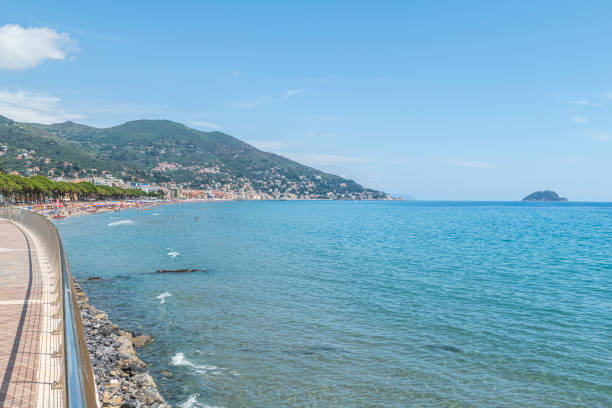 istock Landscape of Alassio with his beautiful beach 1333412231