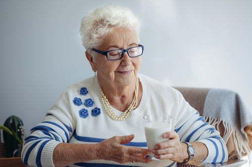 Senior woman at home