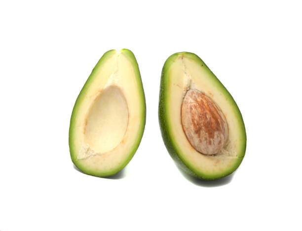 istock Avocado green fruit exotic isolated in the white 1333421826