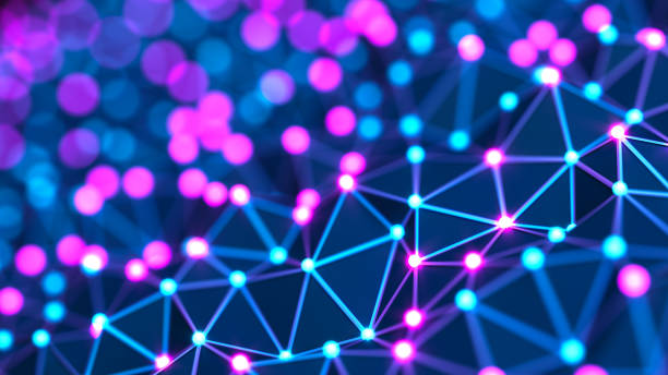 istock Futuristic digital blockchain background. Abstract connections technology and digital network. 3d illustration of the Big data and communications technology. 1333427876