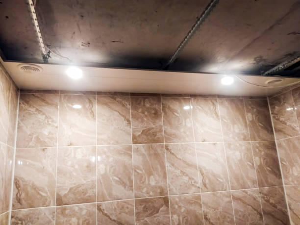 istock Installation of lamps in the ceiling. 1333428417