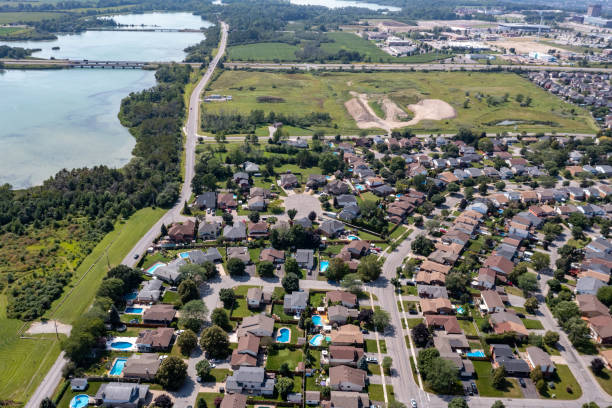 istock Aerial Townscape View, Thorold, St. Catharines, Canada 1333432134