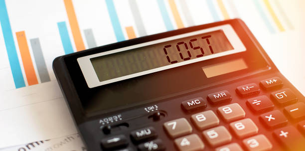 istock A calculator with the word Cost on the display 1333433543