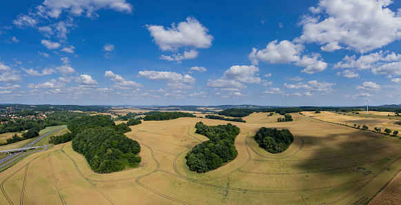 wind turbines in the countryside