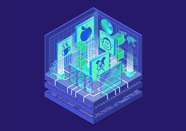 istock NFT non-fungible token concept infographic. 3d isometric vector illustration of this blockchain technology to sell and purchase digital artwork. 1333442075