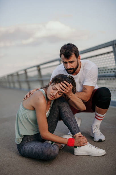 istock Ankle Injury in running of often 1333448480