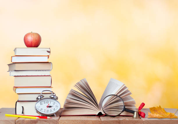 istock Education background with books in the autumn 1333453453